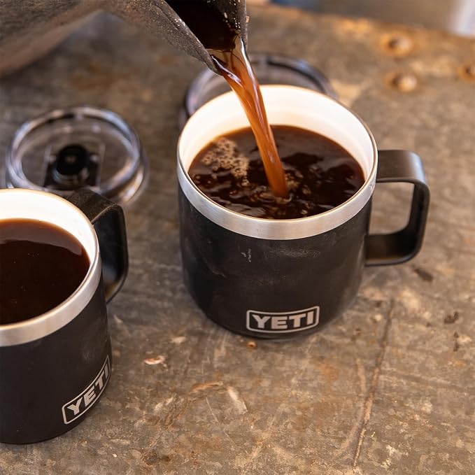 YETI Rambler 14 oz Ceramic Lined Stackable Mug, Vacuum Insulated, Stainless - Image 2