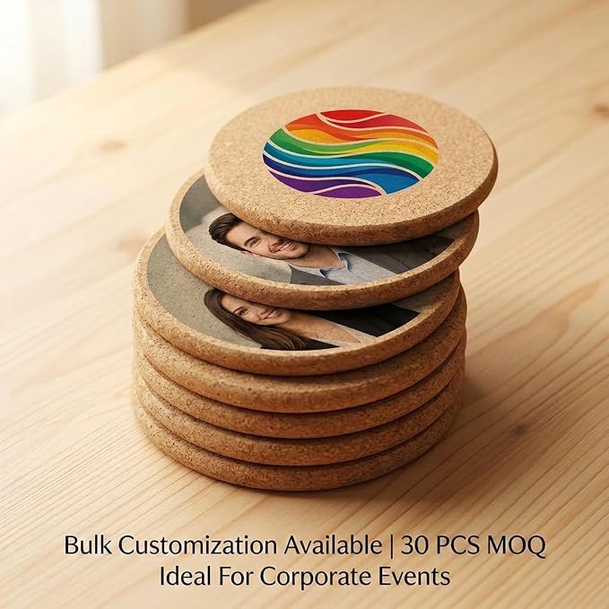 Personalized Cork Coasters – Custom Drink Coasters - Image 6