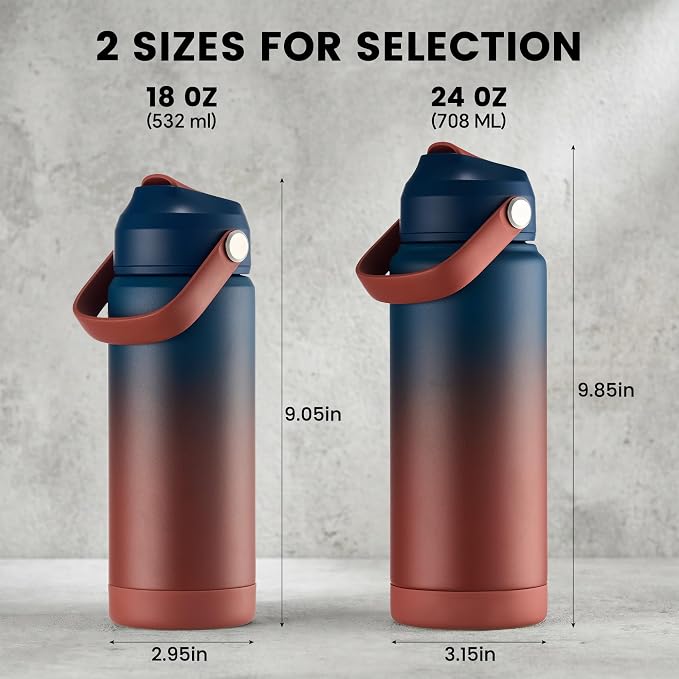 Fijinhom 18 oz Insulated Water Bottle - Image 2
