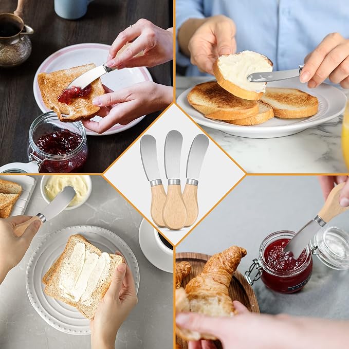 24 Pcs Little Cheese Spreader Knives 4.7 Inch Stainless Steel Butter Spreader - Image 4