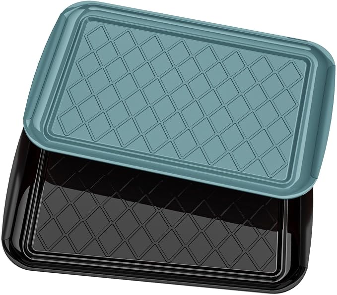 Grilling Prep & Serve Trays for Party Set of 2, Large BBQ Serving Platters | by Unknown
