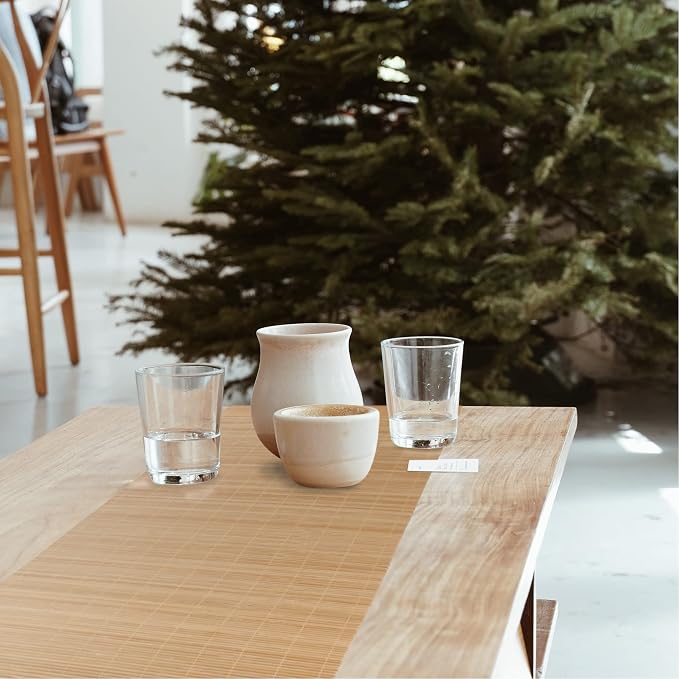 BambooMN Carbonized Bamboo Matchstick Table Runner, 1 Piece | Natural, Home - Image 6