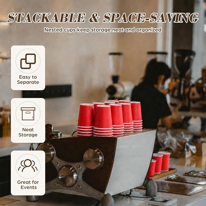 100 Pcs Mini Coffee Cups Brown Culture Cup 2oz Disposable Bathroom Cups Paper - Image 6