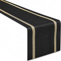FAVE Woven Black Table Runner Woven by FAVE