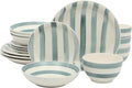Gibson Home Kenwood Shores 16 Piece Dinnerware Set, Hand-Painted Stoneware by GibsonHomewares