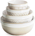 getstar Large Serving Bowls Set of 4, 12/26/42/64 oz Ceramic Stoneware Nesting by Getstar