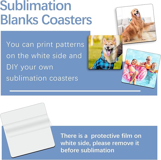 36 Pcs Sublimation Square Coaster Blanks Bulk - Image 3