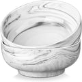MALACASA Large Serving Bowls, 60 OZ Ceramic Salad Bowls Set of 2 | Marble Grey by MALACASA