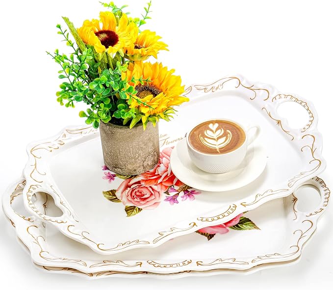 Nicunom 3 Pack Melamine Serving Tray - Image 7