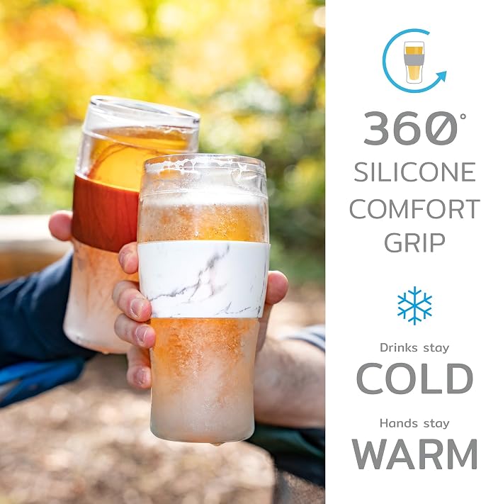 HOST Beer FREEZE Beer Glass Cups Set Drinking Glasses, Freezer Mugs - Image 5