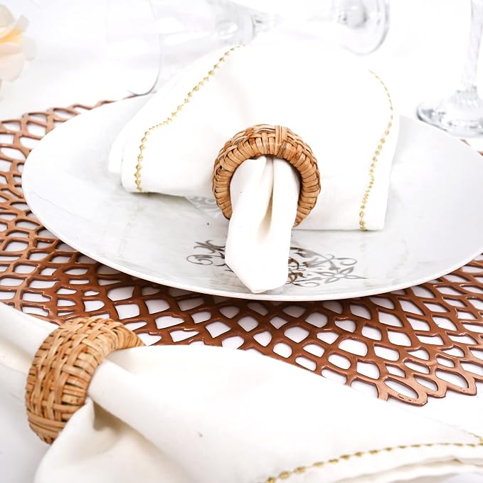 ALPHA Living HOME Boho Chic Dining Décor Set of 12 - Image 7
