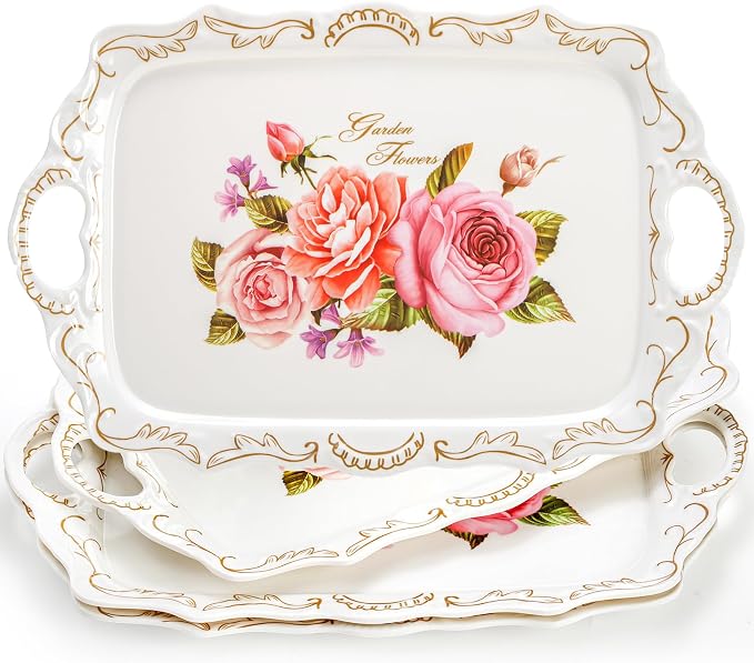 Nicunom 3 Pack Melamine Serving Tray by Nicunom