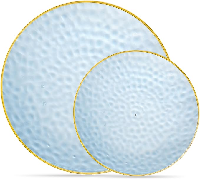PLASTICPRO 64 Piece Combo Plates Set includes 32-7'' inch Plate & 32-10'' inch by PLASTICPRO