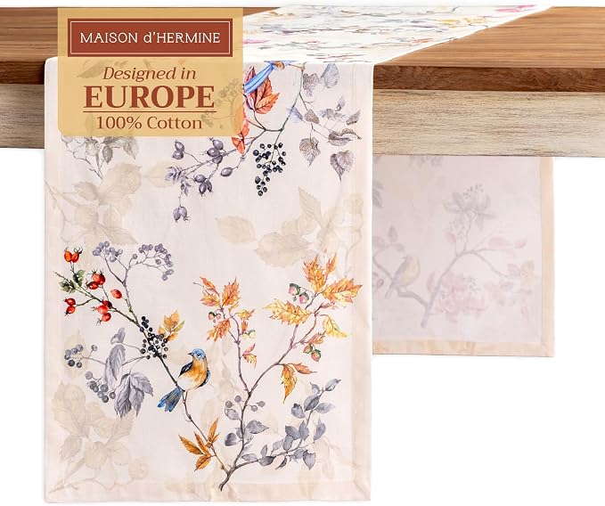 Maison d' Hermine Table Runner 100% Cotton 14.50" x 72" | Table Runners 72 by MaisondHermine