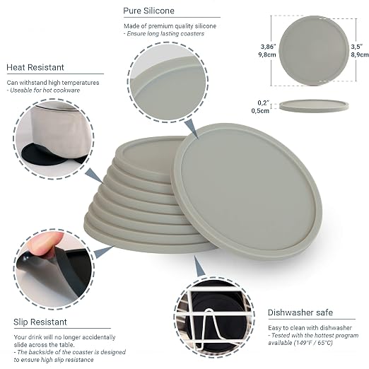 Barvivo Drink Coasters Set of 8 - Image 6