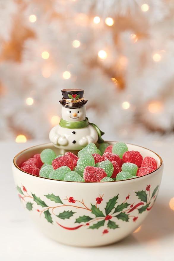 Lenox Holiday Snowman Christmas Candy Bowl | porcelain, dishwasher safe | 5.25 - Image 3