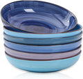 Selamica Ceramic Pasta Bowls Set 34 OZ, Large Salad Bowl 8.6 Inch Deep Plates by Selamica