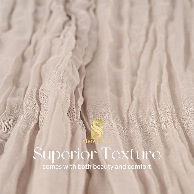 Showgeous 30 Pack Rosy Brown Cheesecloth Table Runner, 17 x 108 Inches | Boho - Image 4