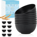 Wheat Straw Bowls Set of 8, Non Toxic Unbreakable Bowls by WROVA