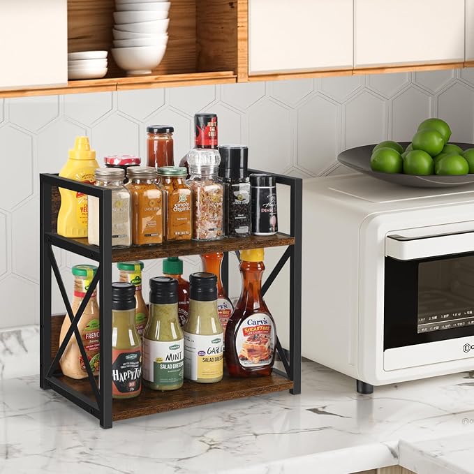 YINMIT Countertop Shelf Organizer, Coffee Bar Accessories, Spice Rack, Coffee - Image 4