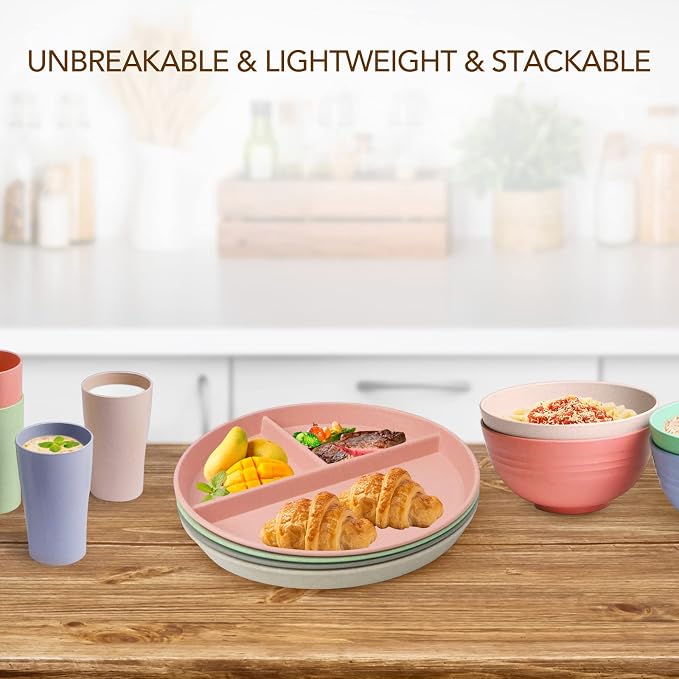 9 Inch Unbreakable Divided Plates - Image 5