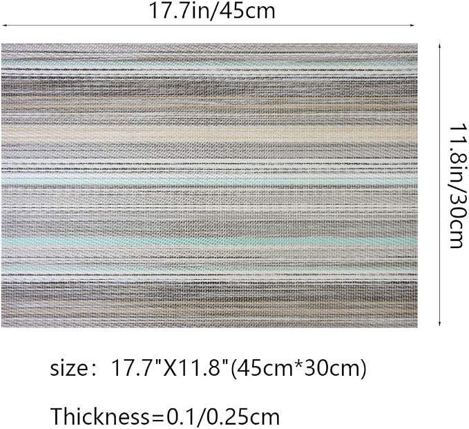 PIGCHCY Stylish Placemats for Dining Table Set of 6, Thicker and Tighter - Image 2
