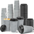 Ginkgo 100 Pack 16 oz Disposable Insulated Coffee Cups by HOME