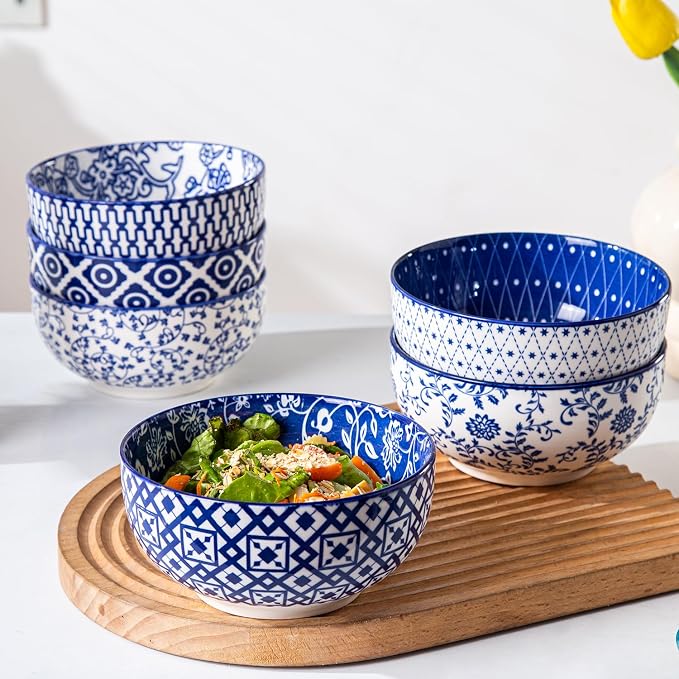 Ceramic Soup Bowls Set - 23 Oz Deep Cereal Bowl - Image 7