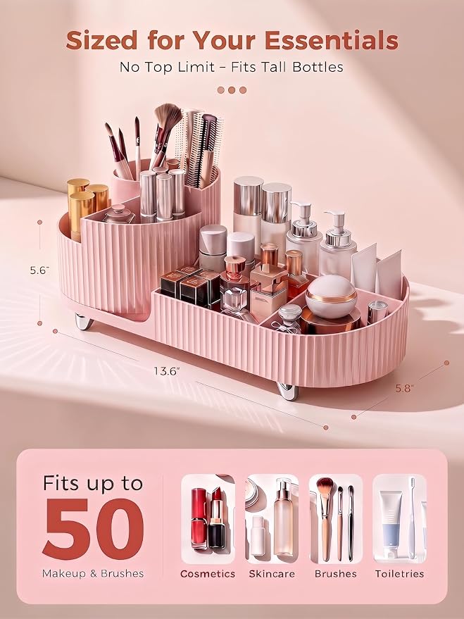Booklov Rotating Makeup Organizer - Image 2