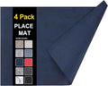 Faux Leather Heat Resistant Placemats 4 Packs, Waterproof Wipeable Dining PU by homing