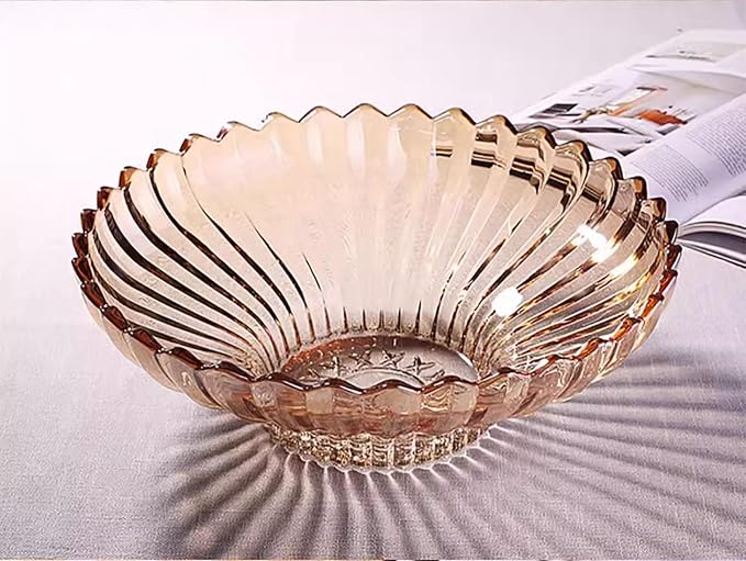 Extra Large Glass Fruit Bowl or Decorative Bowl, Center Bowl，Used - Image 8