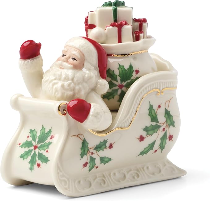 Lenox 897754 Holiday Figural Salt & Pepper Set, Christmas Dishes, Festive - Image 2