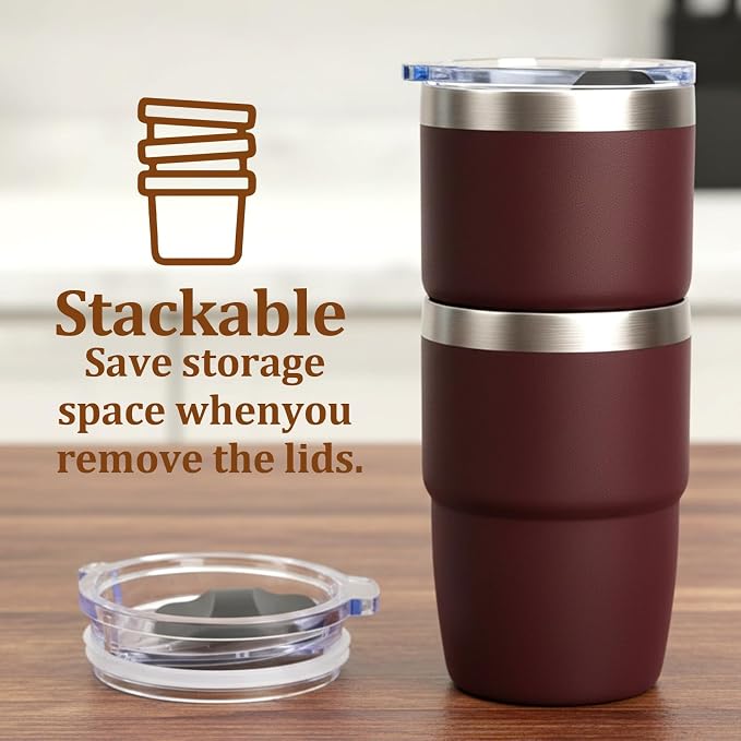 Zenbo 8 oz Stackable Espresso/Coffee Cups - Image 6