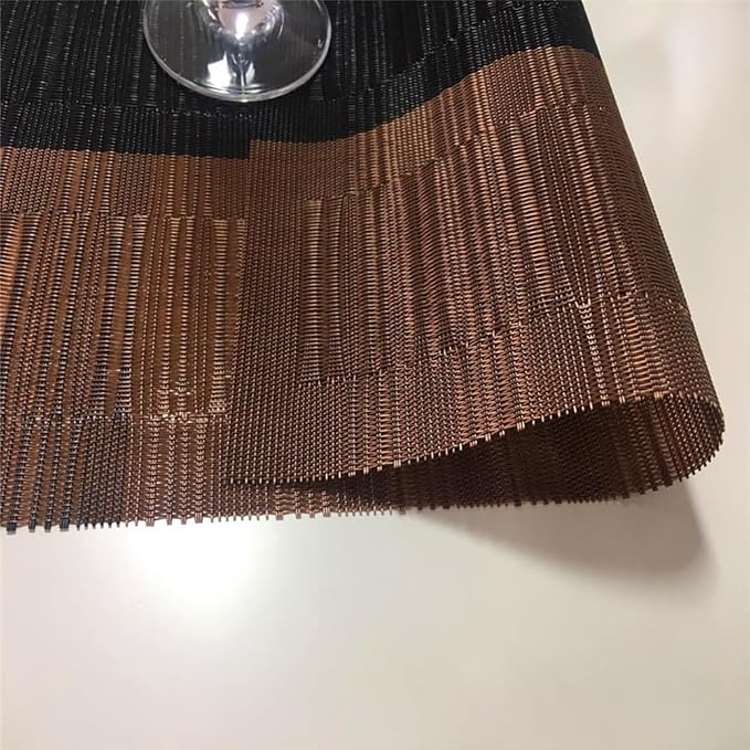 PIGCHCY Placemats, Washable Vinyl Woven Table Mats, Elegant Durable Placemats - Image 6