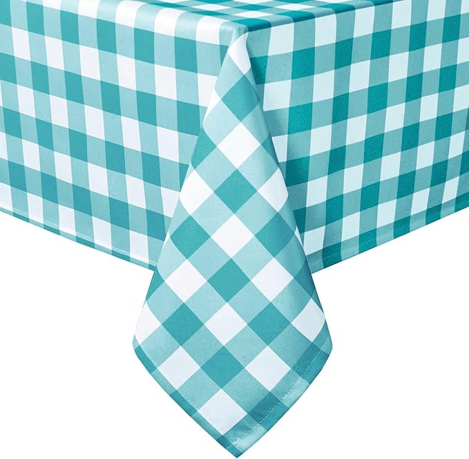 Checkered Tablecloth Square, 70 x 70 Inch by Hiasan