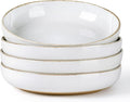 AmorArc 8.75'' Large Ceramic Pasta Bowls, 36oz Handpainted Stoneware Bowls Set by AmorArc