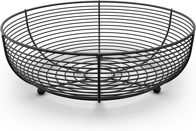 Countertop Fruit Bowl, Wire Basket by CAXXADIRECT