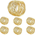 Gold Napkin Rings, Thanksgiving Christmas Napkin Rings Set of 12, Nickel-Plated by EMORBALS
