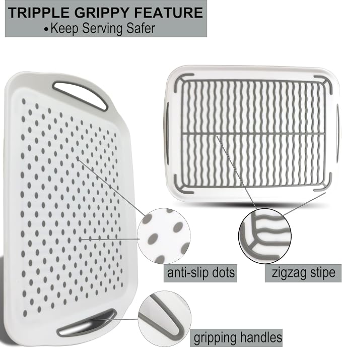 Large Nonslip Serving Tray - Image 2