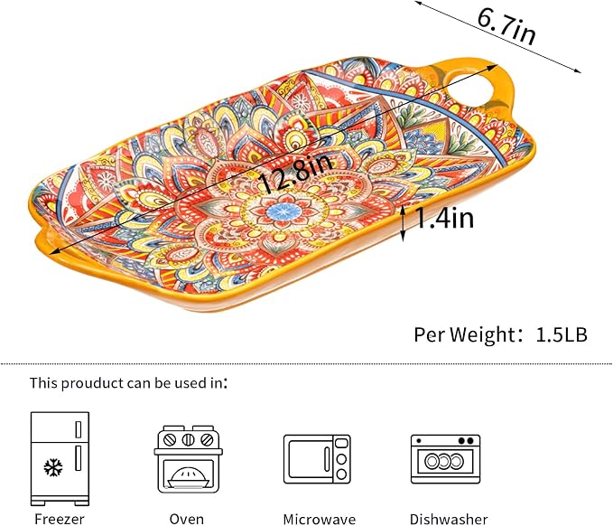 Boho Ceramic Serving Platters - Image 6