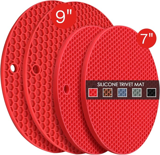 Silicone Trivets for Hot Pots and Pans by QPIXDIGITAL
