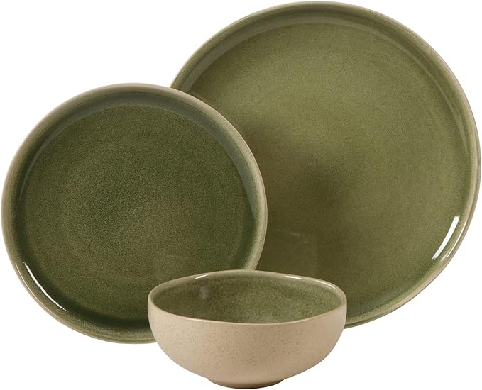 Gibson Elite Manila Bay 12-Piece Stoneware Dinnerware Set, Service - Image 7
