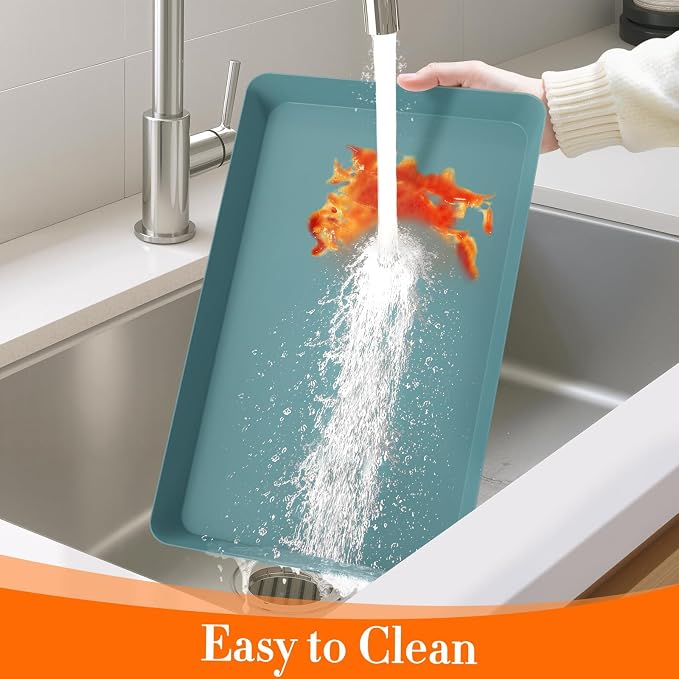 WOWBOX 4 pcs Serving Tray for Entertaining, Serving Platters for Snacks - Image 7