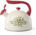 Lenox Holiday Aluminum Christmas Tea Kettle, 84oz | dishwasher safe | by Lenox