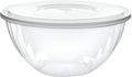 PLASTICPRO Disposable Round Crystal Clear Serving Bowls by PLASTICPRO