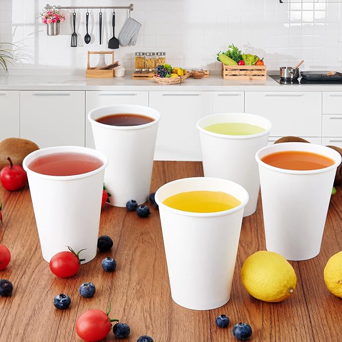 Turbo Bee 12 oz Disposable Paper Cups, 270 Pack Paper Coffee Cups, Disposable - Image 4