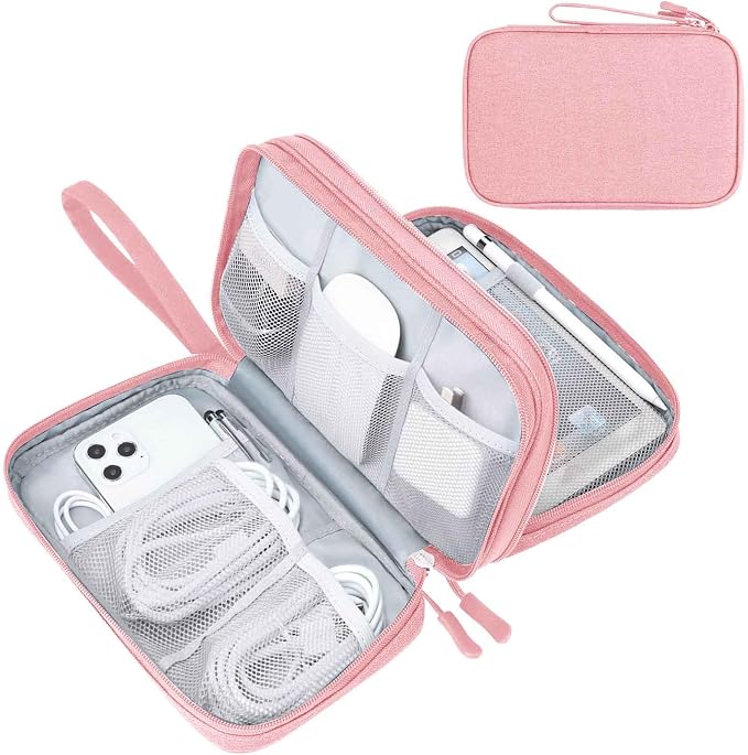 FYY Electronic Organizer, Travel Tech Pouch Bag, Waterproof, Double Layers by FYY