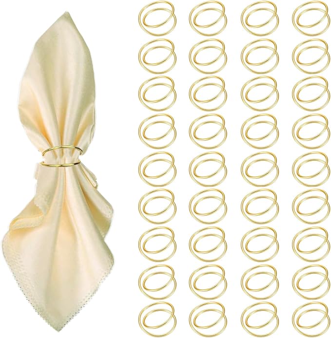 Gold Napkin Rings by FORESRUM