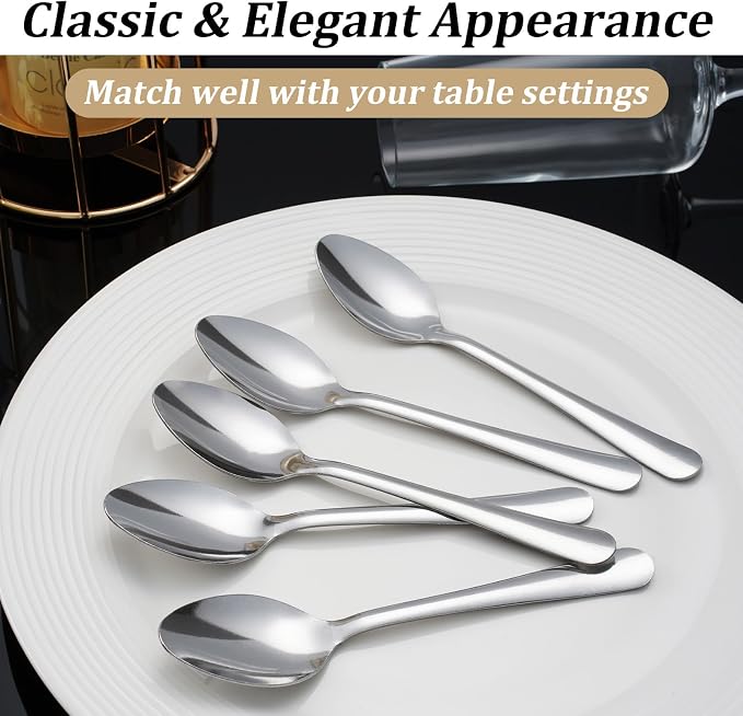 Windsor 120-Piece Set Stainless Steel Teaspoons, Tea Spoons | 5.9-Inch Food - Image 7