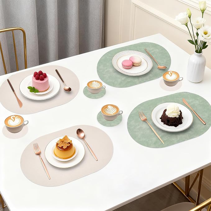 Faux Leather Placemats Set of 4 - Image 6